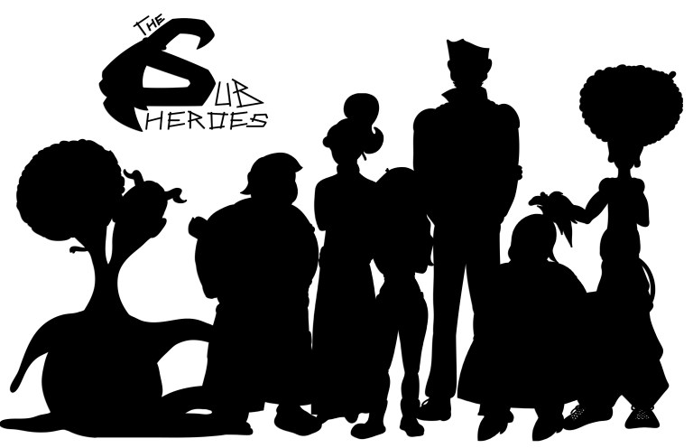 Foto de grupo + gea y pan siluetas